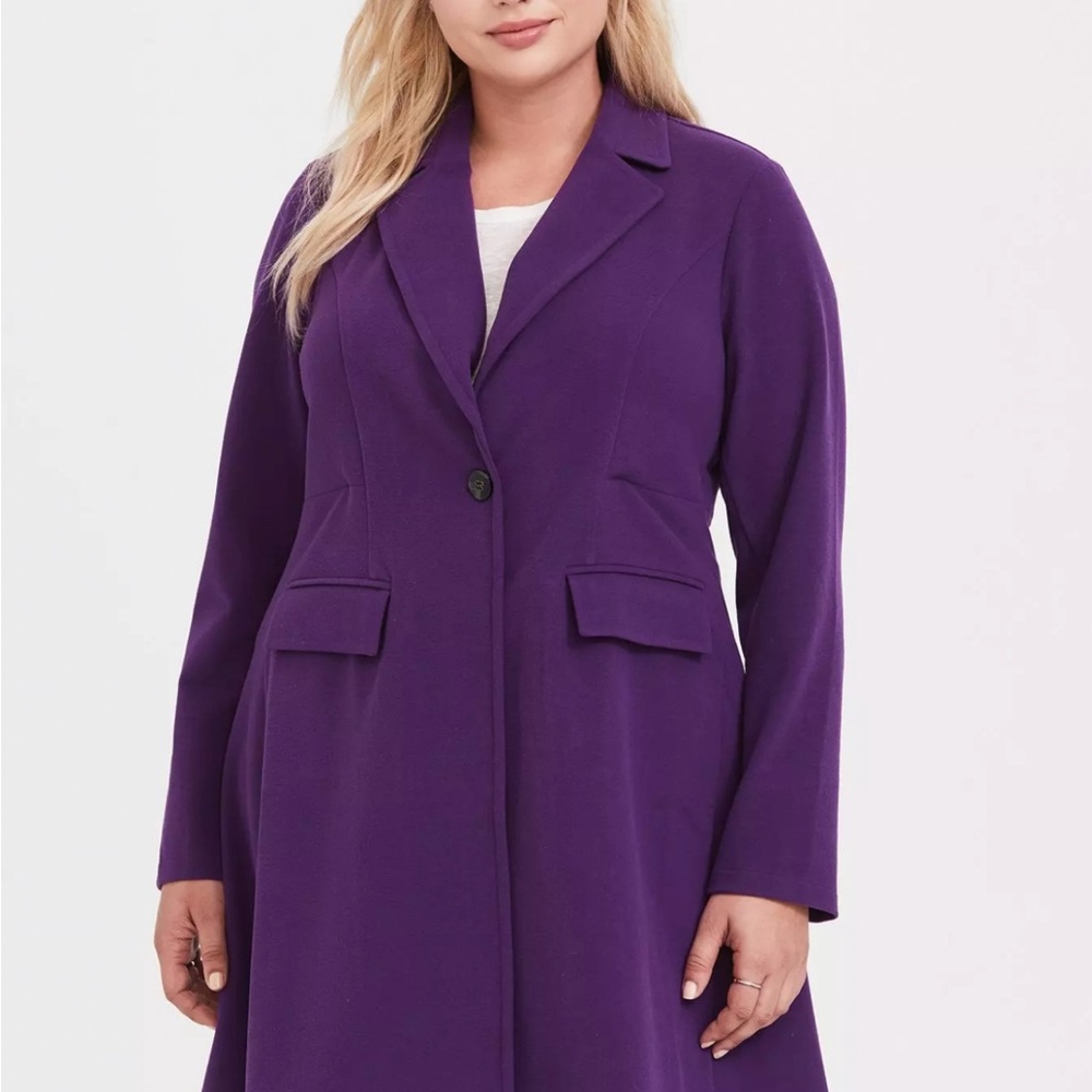 Torrid Rich Purple Women's trench Coat sz 2